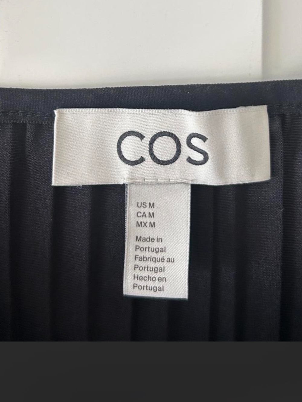 COS Navy Sleeveless Pleated Maxi Dress - Picture 4 of 6